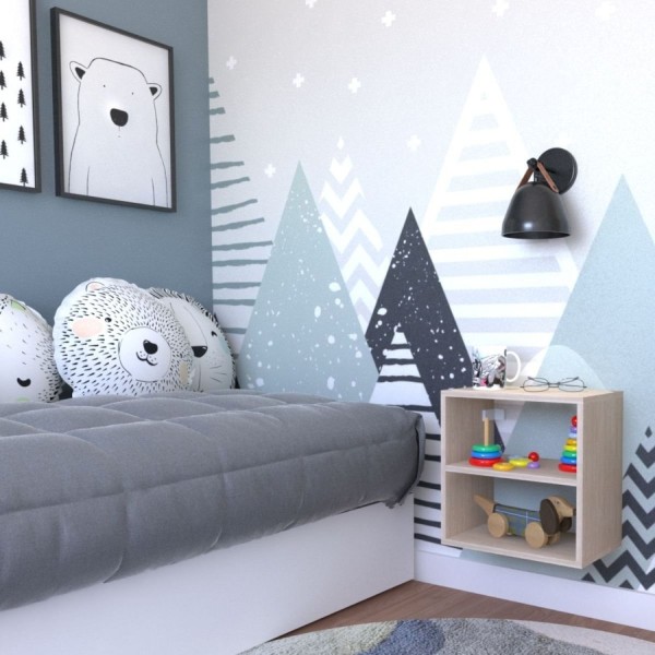 Encontraproduto.com.br - Nicho com Prateleira para Quarto Infantil Bramov Móveis Geneve