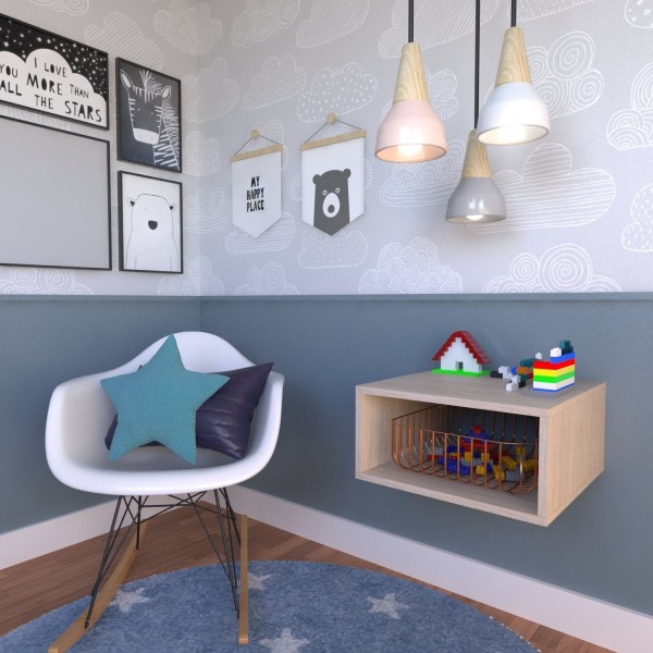 Encontraproduto.com.br - Nicho para Quarto Infantil MDP Geneve