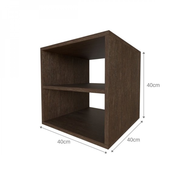 Encontraproduto.com.br - Nicho com Prateleira para Quarto Infantil 40cm Ameixa Negra