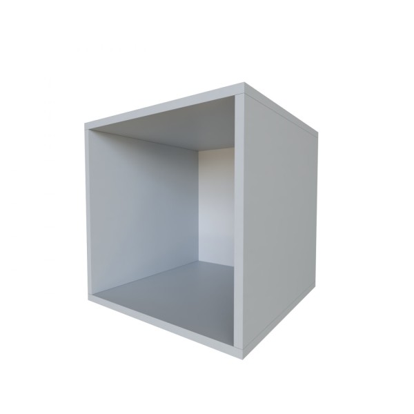 Encontraproduto.com.br - Nicho para Quarto Infantil 40cm MDP Cinza Cristal