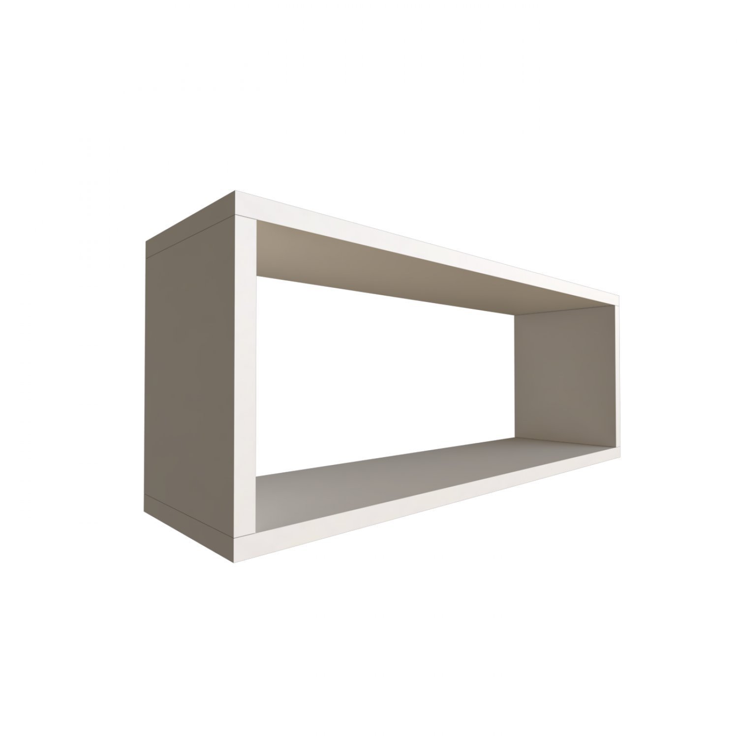 Encontraproduto.com.br - Nicho para Quarto Infantil Retangular 60x16cm Branco