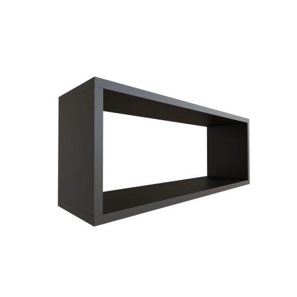 Encontraproduto.com.br - Nicho para Quarto Infantil Retangular 60x16cm Preto