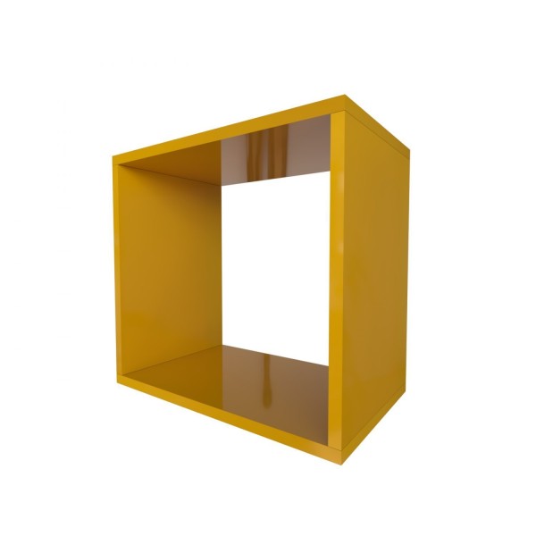Encontraproduto.com.br - Conjunto 3 Nichos para Quarto Infantil Bramov Móveis Amarelo