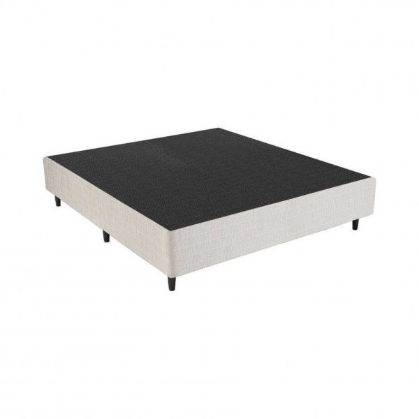 Encontraproduto.com.br - Conjunto Box Inducol Colchão Casal Istambul Cbp Colchões Branco