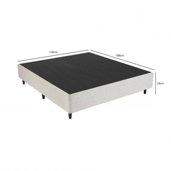 Encontraproduto.com.br - Conjunto Box Inducol Colchão Casal Istambul Cbp Colchões Branco