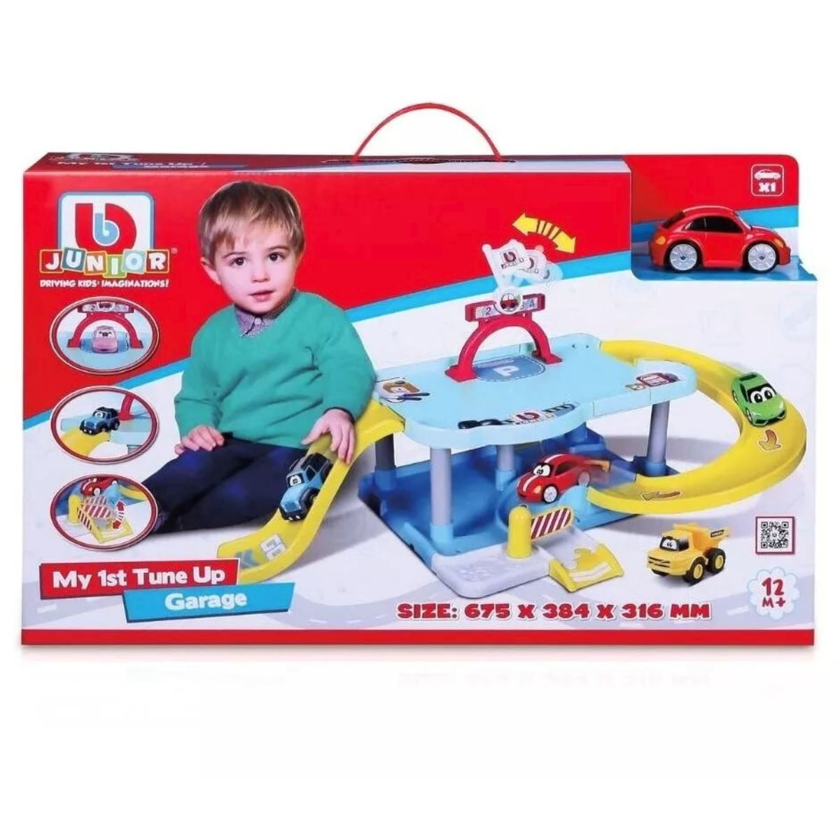 Encontraproduto.com.br - Playset Minha Primeira Garagem De Tuning Com Miniatura Bburago Jr 22-88611