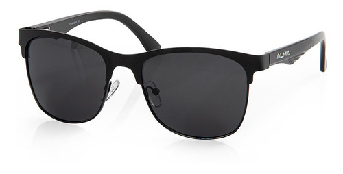 Óculos De Sol Polarizado Uv400 Kraz Preto Metal Alma Genius