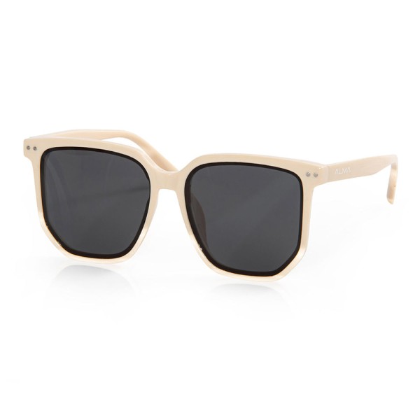 Encontraproduto.com.br - Óculos De Sol Quadrado Polariza Uv400 Alya Alma Genius Creme