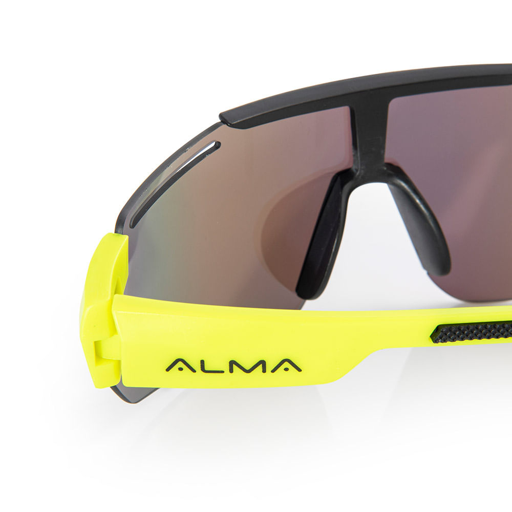 Encontraproduto.com.br - Óculos Esportivo Proteção Uv 400 Alma Genius Kaus Verde Limão