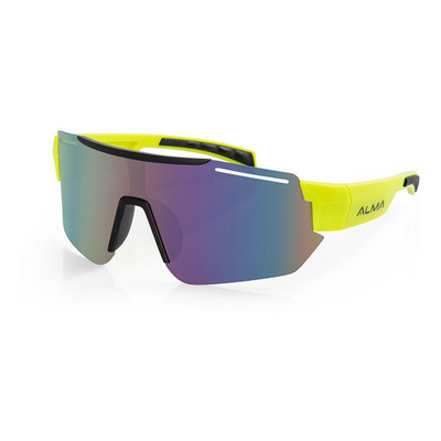 Óculos Esportivo Proteção Uv 400 Alma Genius Kaus Verde Limão