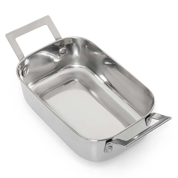 Encontraproduto.com.br - Mini Travessa Gourmet Mix 13 cm em Aço Inox