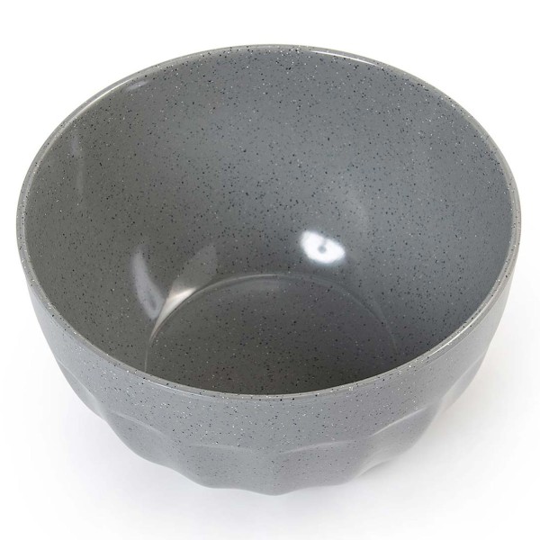 Encontraproduto.com.br - Bowl Redondo Melamina Gourmet Mix 4,7 Litros Cinza Stone