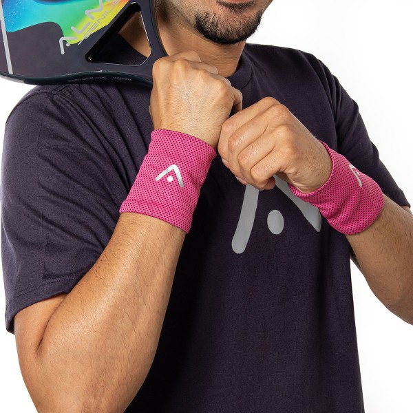 Encontraproduto.com.br - Par Munhequeira de Pulso Fitness Rosa Alma Genius