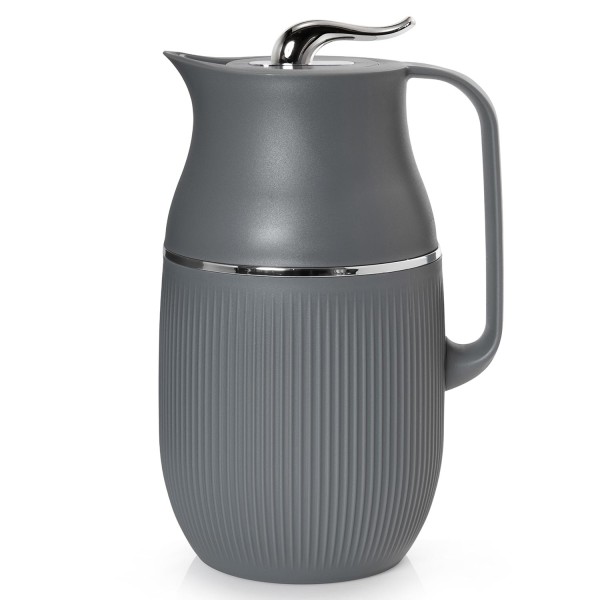 Encontraproduto.com.br - Garrafa Térmica Vicenza Termopro 1 Litro Cinza