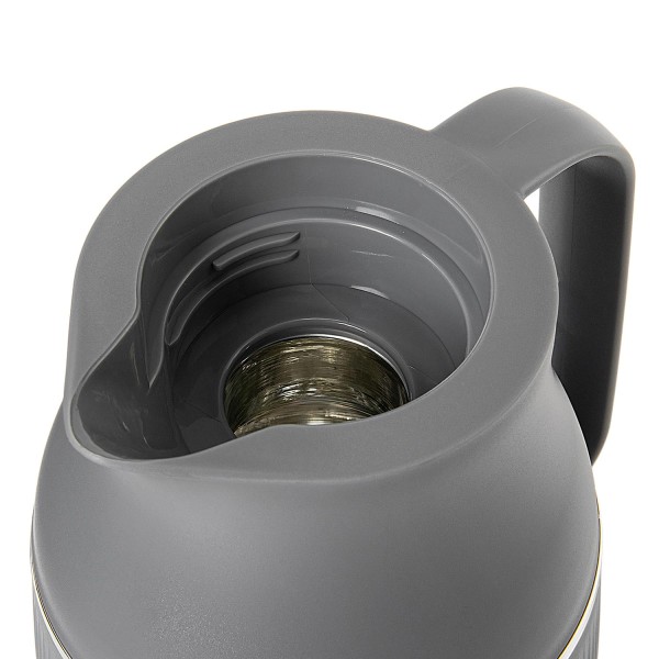 Encontraproduto.com.br - Garrafa Térmica Vicenza Termopro 1 Litro Cinza
