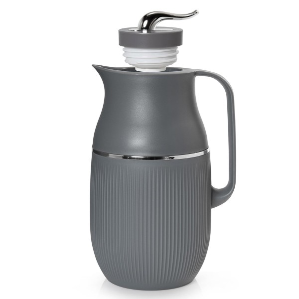 Encontraproduto.com.br - Garrafa Térmica Vicenza Termopro 1 Litro Cinza