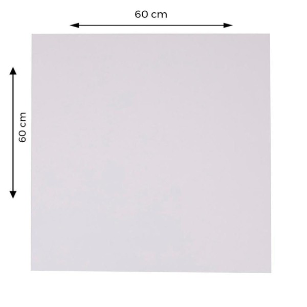 Encontraproduto.com.br - Mesa Beta Em Inox 75 Cm (Altura) Com Disco Redondo Com Tampo Em Mdp Quadrado 60 Cm Branco