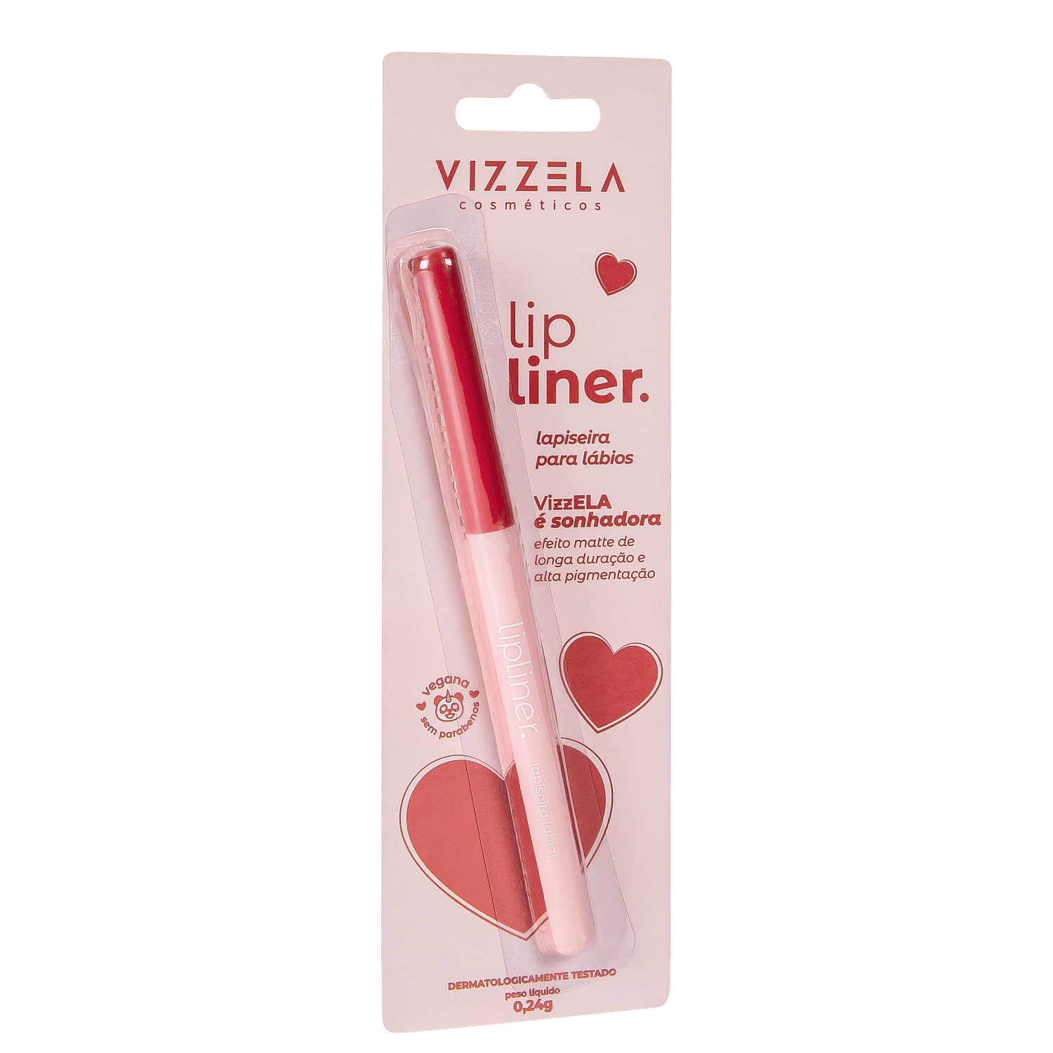 Encontraproduto.com.br - Lapiseira Labial Vizzela Lipliner Cor 03 Sonhadora