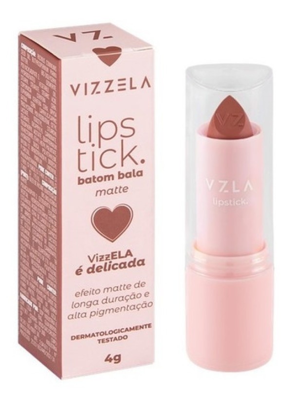 Vizzela Lips Tick Batom Matte 4g Maravilhosa-BatomBala