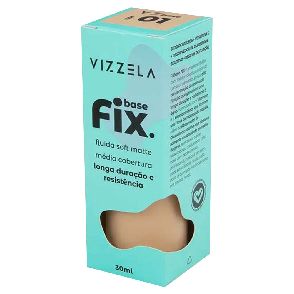 Encontraproduto.com.br - Base Líquida Vizzela - Soft Matte Fix