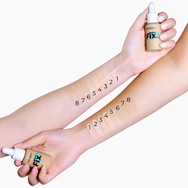 Encontraproduto.com.br - Base Liquida Fix Cor 08 - Vizzela