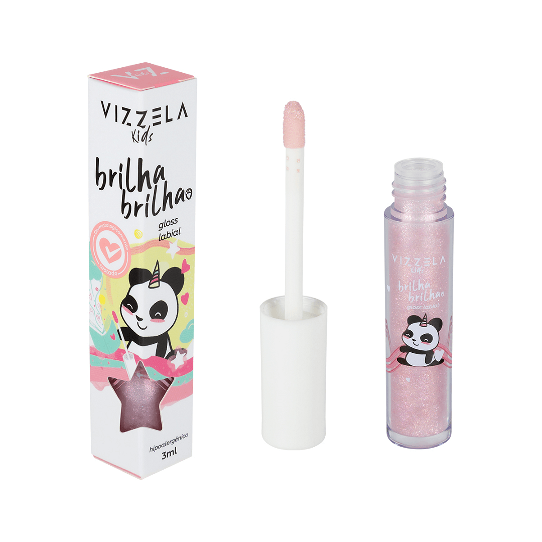 Encontraproduto.com.br - Gloss Infantil 3ml Brilha Brilha Cor Estrelinha - Vizzela