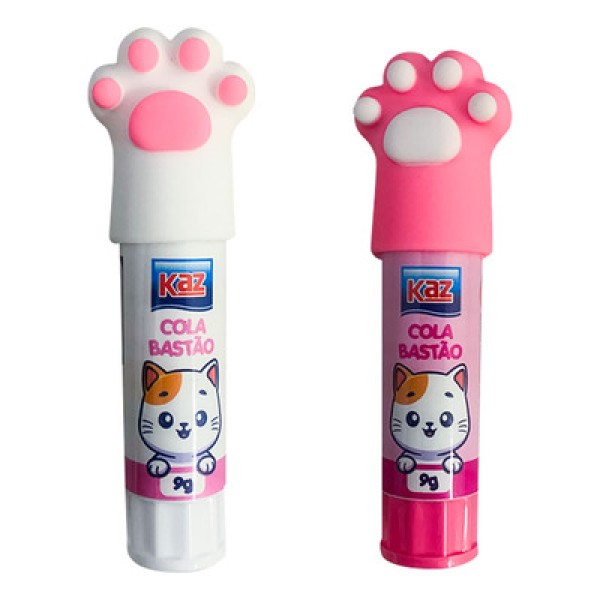 Encontraproduto.com.br - COLA ESCOLAR BASTÃO PATINHAS - PETS - 9G - KZ5017 - KAZ