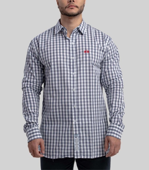 Encontraproduto.com.br - Camisa Ml Algodao Regular Fit Fantasia Xadrez Bal