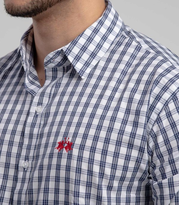 Encontraproduto.com.br - Camisa Ml Algodao Regular Fit Fantasia Xadrez Bal