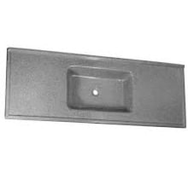 Encontraproduto.com.br - PIA FIBRA 0,80X50 CINZA MARMOR D FIBRA