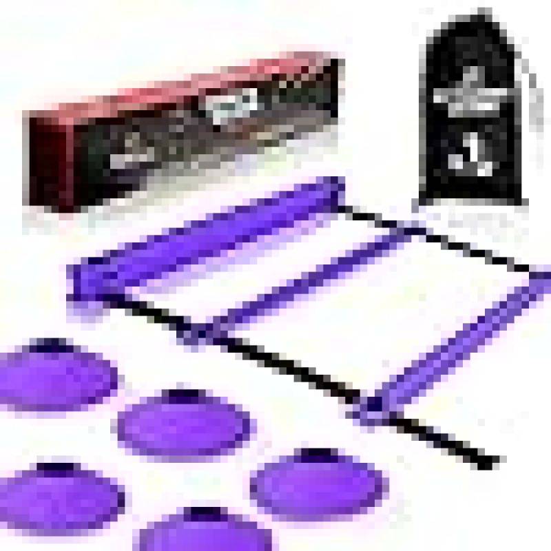 Encontraproduto.com.br - Kit Agilidade Escada Cones Futebol Mochila Treino Funcional Exercicio Resistencia - Roxo