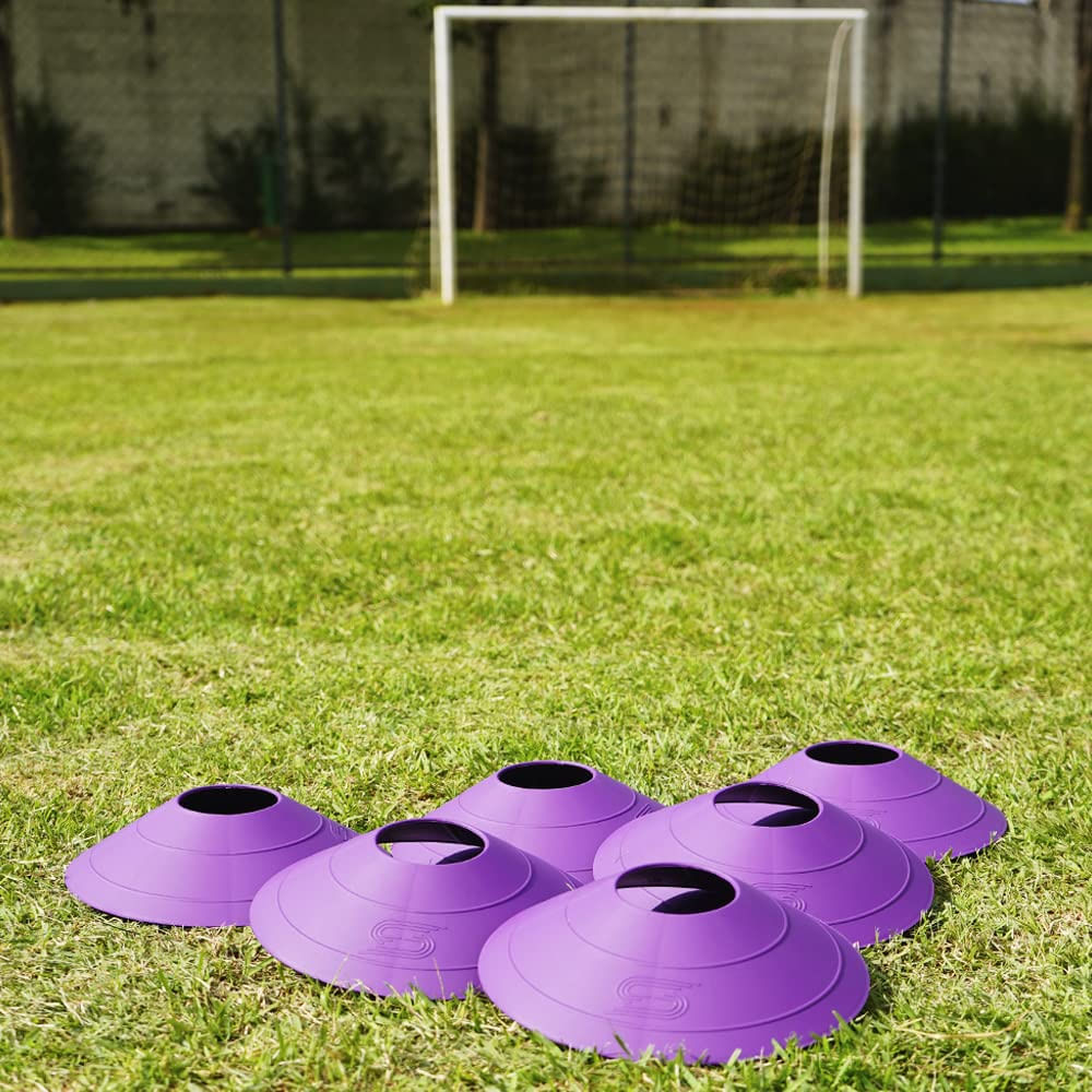 Encontraproduto.com.br - Kit Agilidade Escada Cones Futebol Mochila Treino Funcional Exercicio Resistencia - Roxo