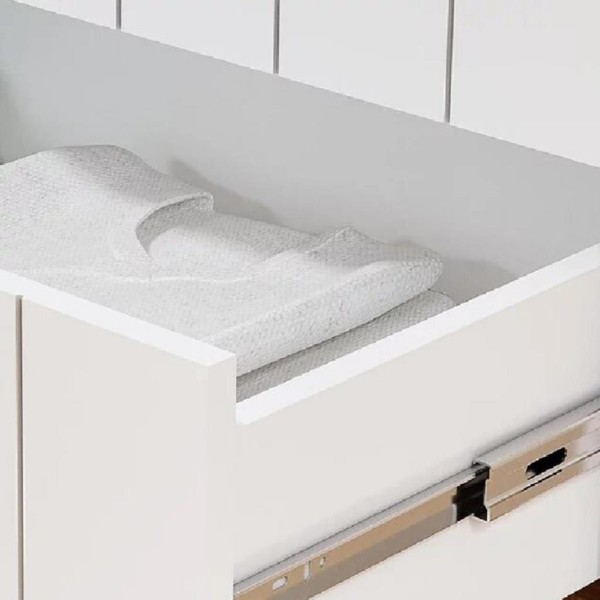 Encontraproduto.com.br - Quarto de Infantil Completo Guarda Roupa 4 Portas e Cômoda 4 Gavetas 100% MDFLívia Permobili