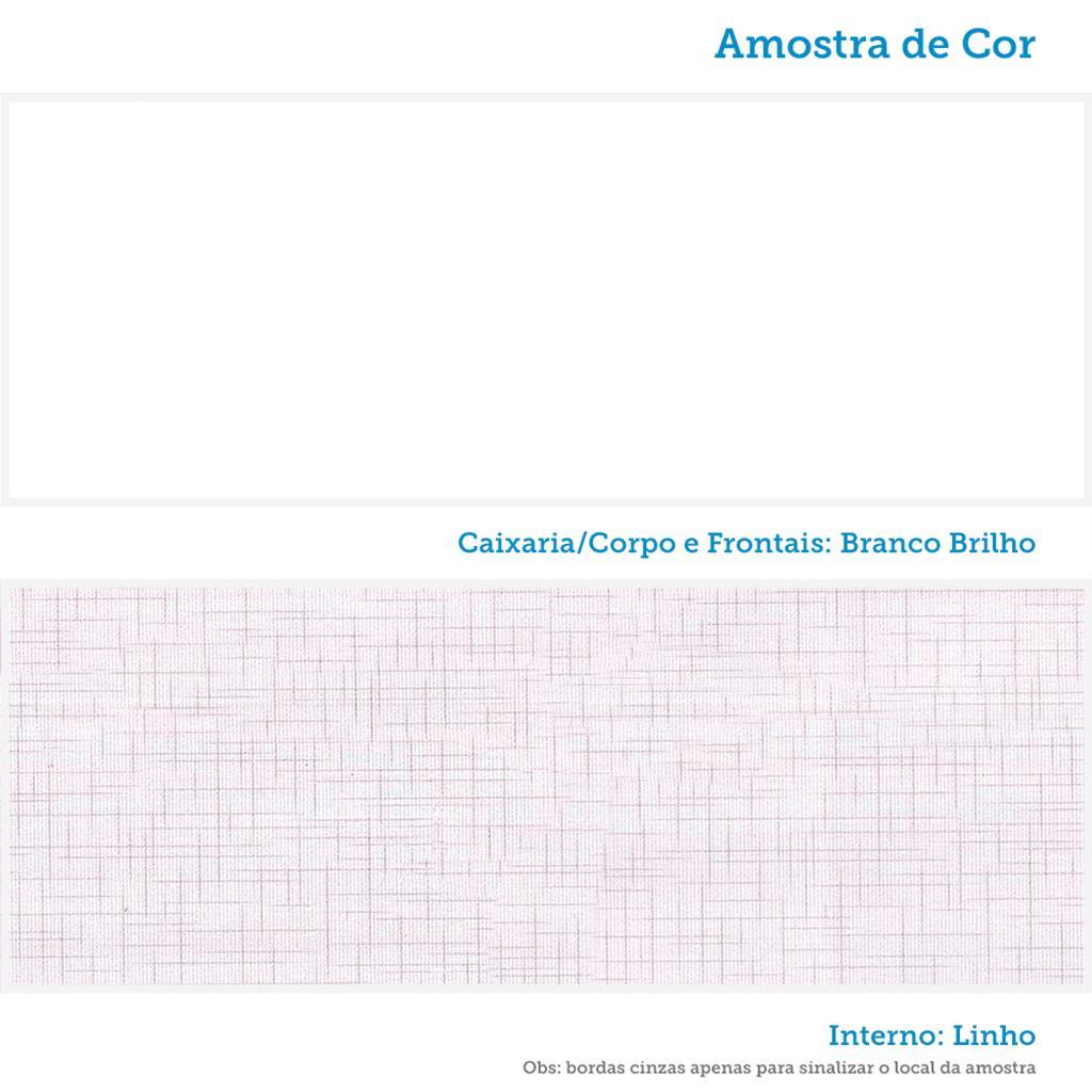 Encontraproduto.com.br - Quarto de Bebê Completo com Berço Mini Cama com capitonê Guarda-Roupa e Cômoda 100% MDF Elô New Móveis Peroba