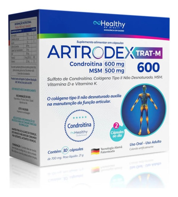 Suplemento Vitamínico Artrodex Trat-M 60 Cápsulas