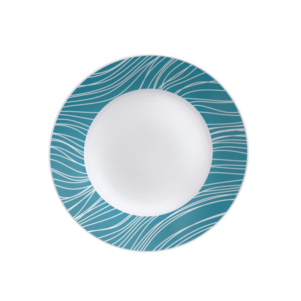 Encontraproduto.com.br - Jogo de Pratos Tramontina Clarice em Porcelana Decorada 12 Peças