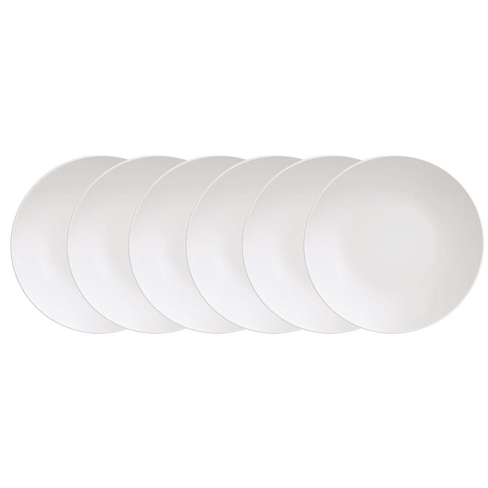 Encontraproduto.com.br - Kit Prato Sobremesa Tramontina Leonora Em Porcelana 19 Cm 06 Peças Tramontina