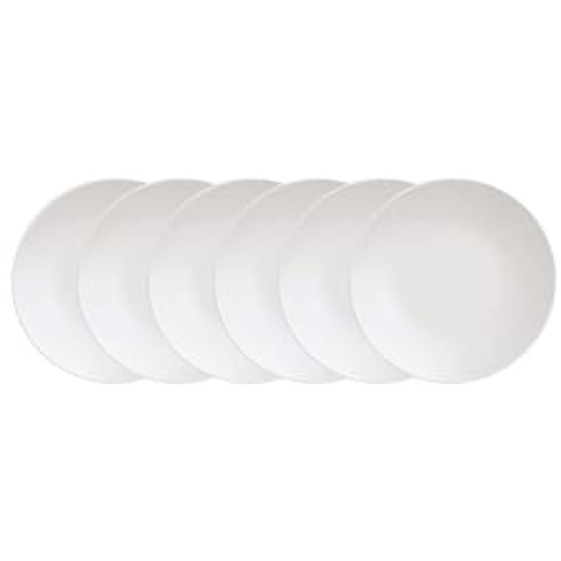 Kit Prato Sobremesa Tramontina Leonora Em Porcelana 19 Cm 06 Peças Tramontina