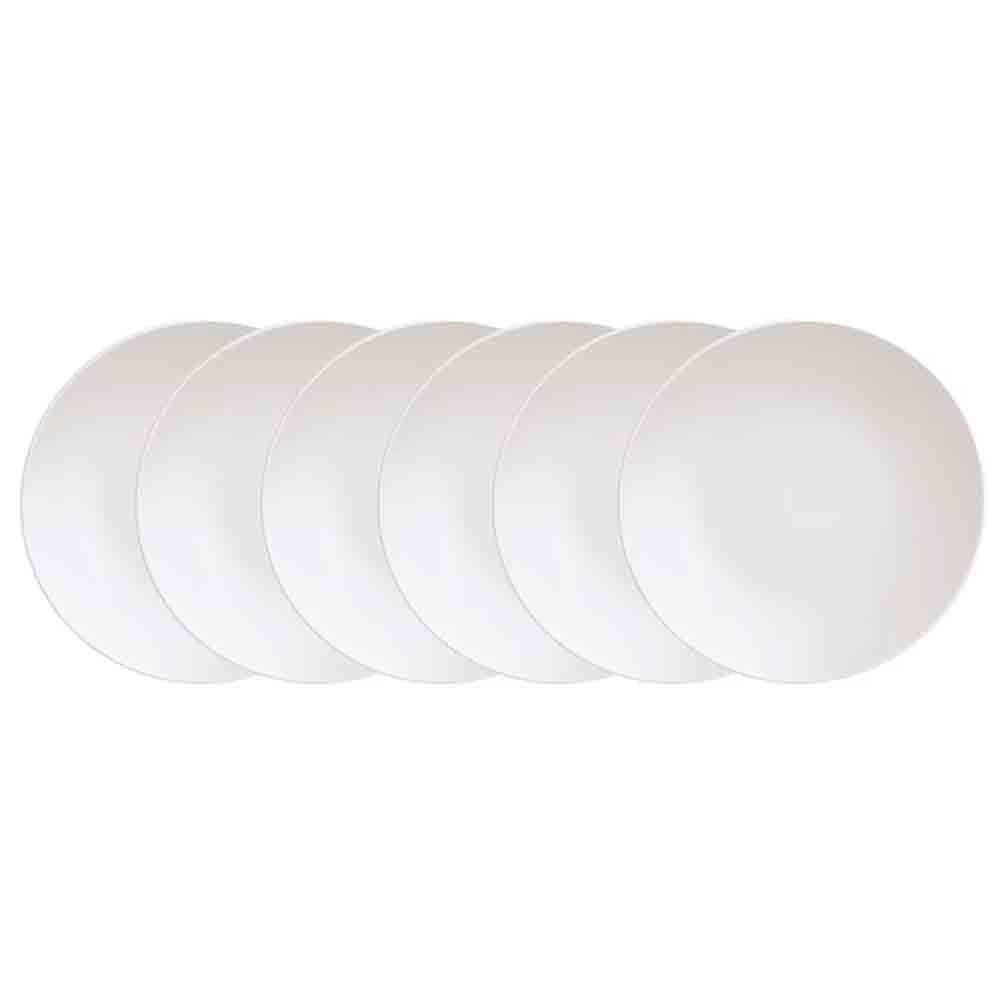 Encontraproduto.com.br - Kit Prato Sobremesa Tramontina Leonora Em Porcelana 19 Cm 06 Peças Tramontina