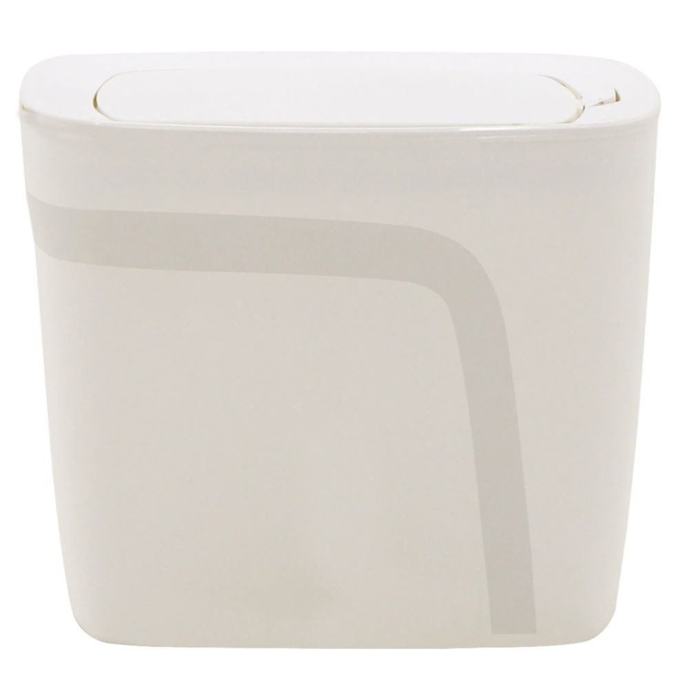 Encontraproduto.com.br - Lixeira Plástica Compact Click Branco 6.5l Tramontina