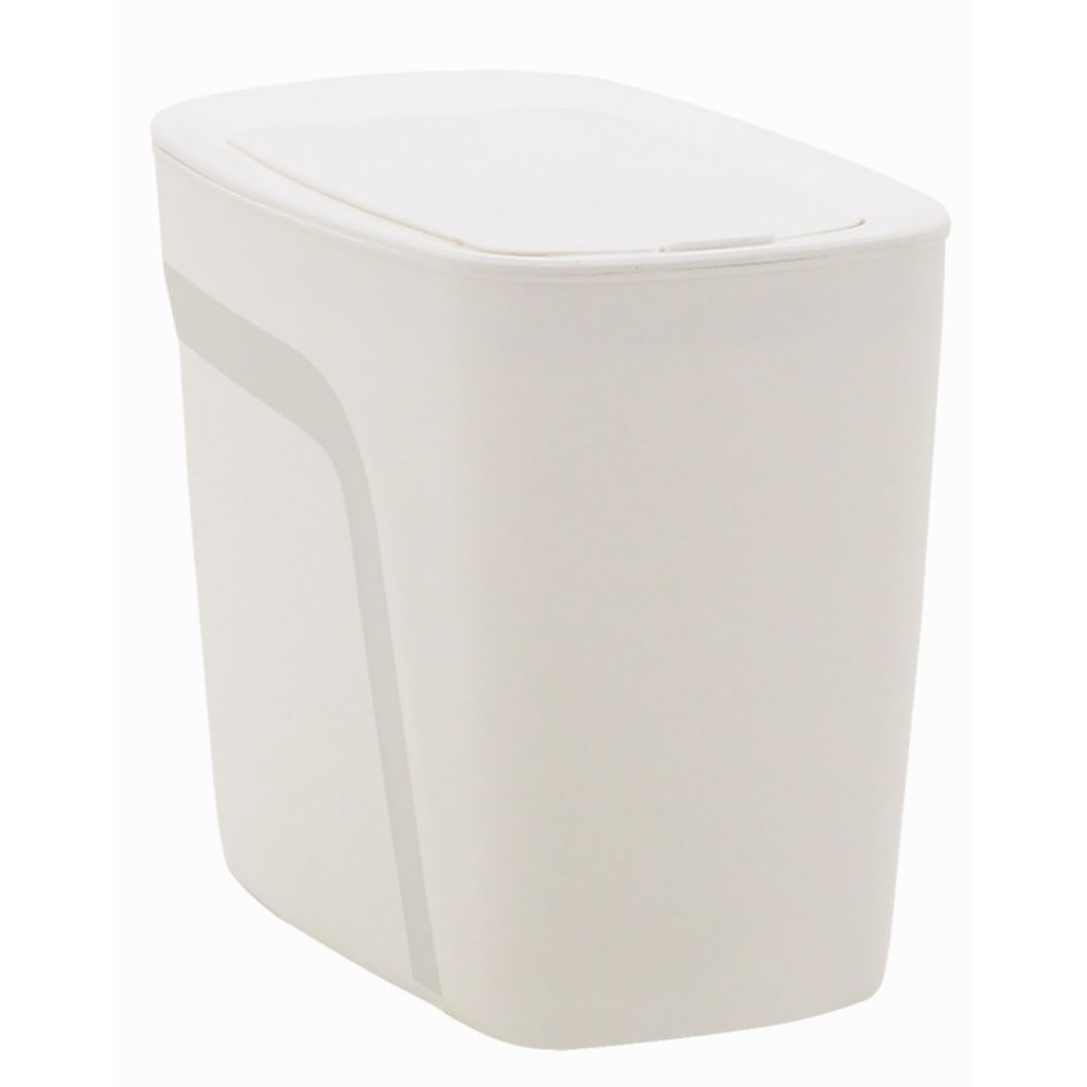 Encontraproduto.com.br - Lixeira Plástica Compact Click Branco 6.5l Tramontina