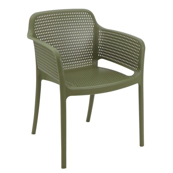 Combo 3 Cadeiras De Jantar Gabriela Verde Oliva Tramontina