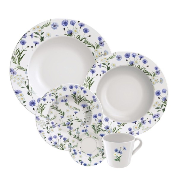 Aparelho De Jantar De Porcelana 20 Peças Ana Alice Tramontina