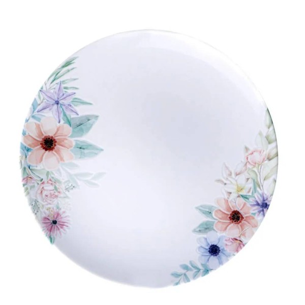 Encontraproduto.com.br - Prato Raso 28cm Floratta em Porcelana Decorada 96580035 Tramontina