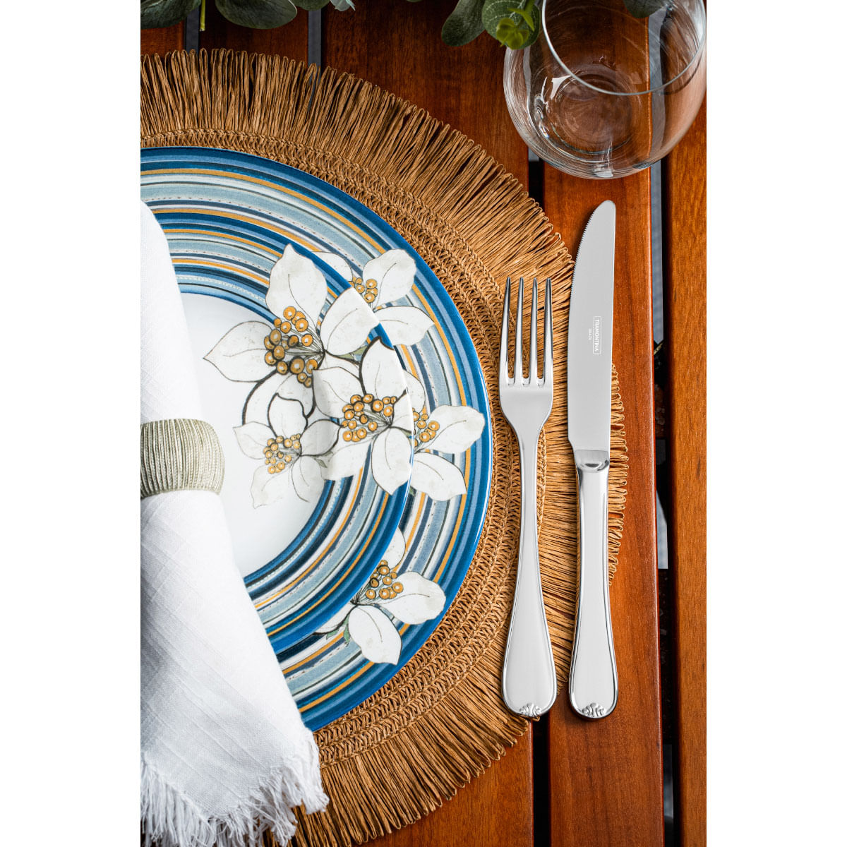 Encontraproduto.com.br - Aparelho de Jantar Tramontina Nix em Porcelana Decorada 30 Peças