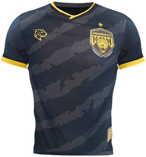 Camisa Oficial Feminina Amazonas FC Jogo Preta Tamanho GG 2023