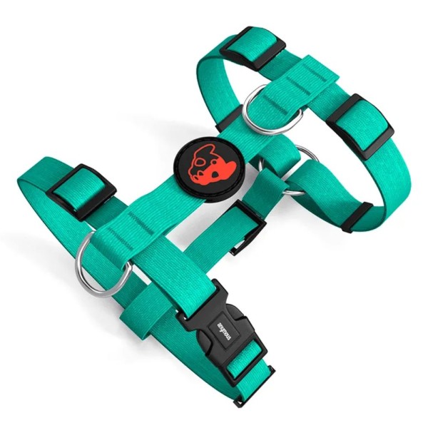 Peitoral H para Cães Lumini Verde - M