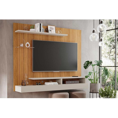 Encontraproduto.com.br - Painel para TV Valência Plus até 50 Polegadas Nature/Off White - Permóbili