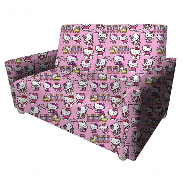 Encontraproduto.com.br - Poltrona Infantil 2 Lugares Angel Hello Kitty