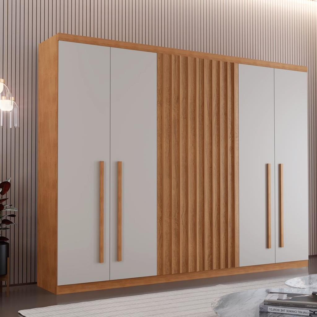 Guarda Roupa Casal 6 Portas 100% MDF Denver Rufato